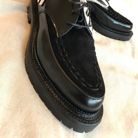 Zara men’s Suede Leather Zebra print shoes - Picture 2 of 7